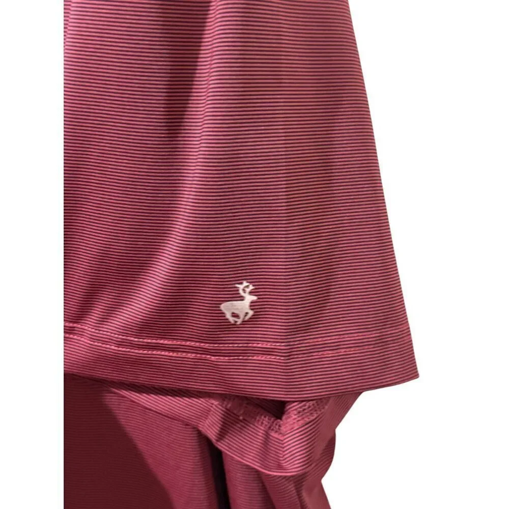 Set of 2 Michel Rouen Mens Performance Polo Shirts Burgundy & Gray Blue 4X